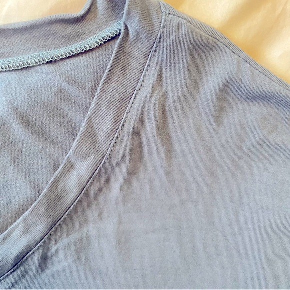 Blue V-Neck Maternity Top from Pink Blush - Size XL - Picture 8 of 8